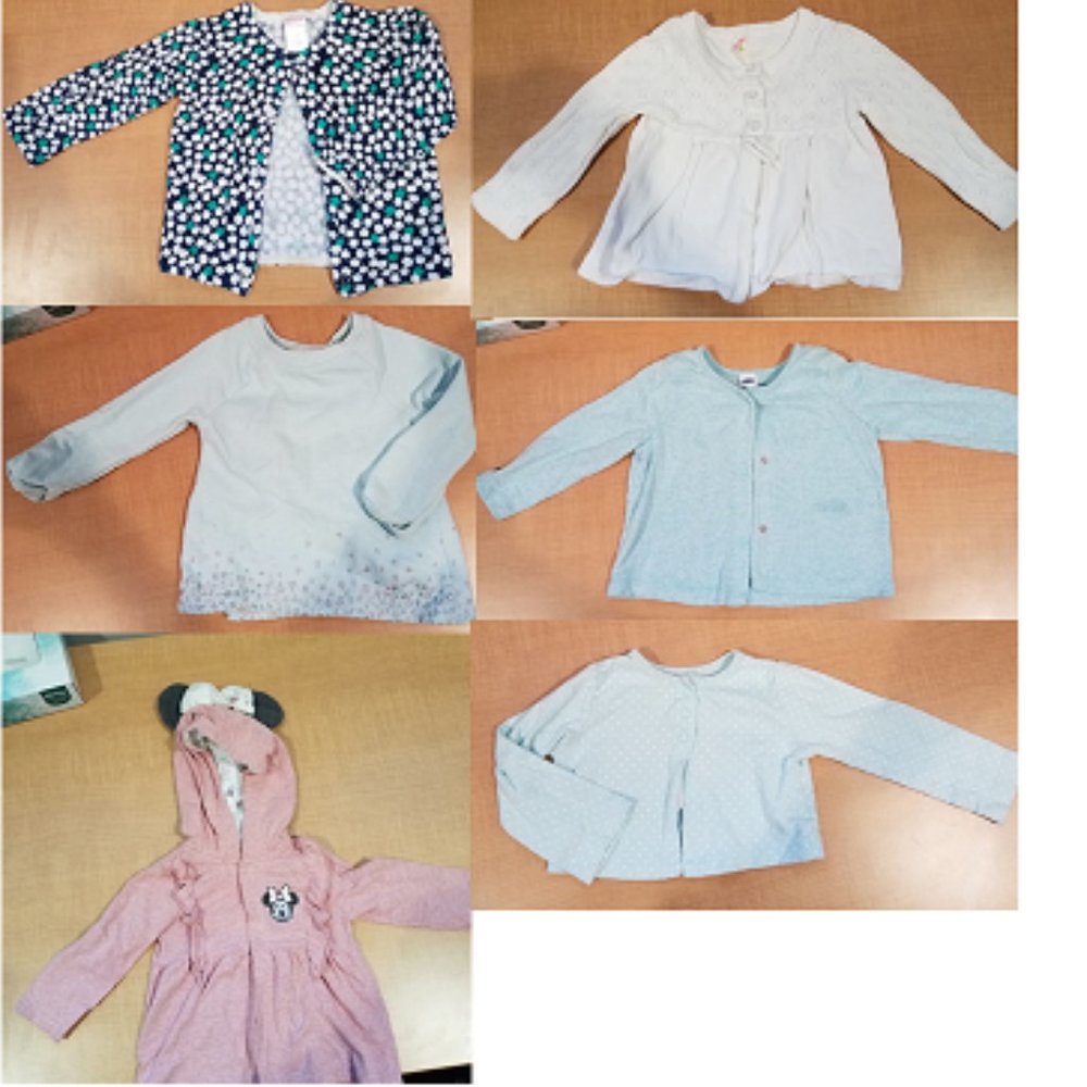 Bundle of 6 Adorable Baby Girl Sweaters! Sizes 12 to 18 months